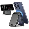 OANDYS MagSafe Leather Smartphone Cover Wallet - Magnetic Protective Accessory with Adjustable Stand, RFID Protection, 3 Card Slots, Multi-Angle Support, Strong Hold, Transparent Window for All iPhone 12+