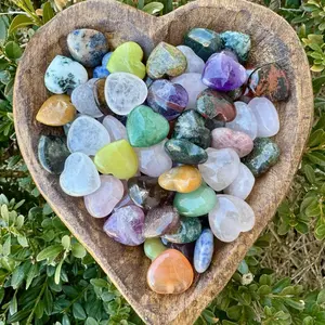 Mini Crystal Heart Carvings| 1 Piece| Mini| Small| Choose your Material