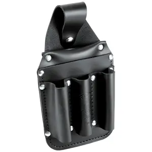 Klein Tools 5481 Leather Back Pocket Tool Pouch Made of Double Stitched and Riveted Leather, 6-Pockets