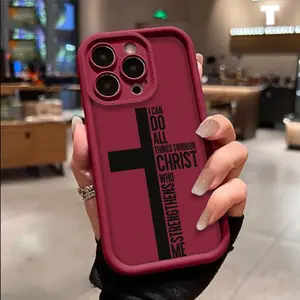 Cross Phone Case TPU for iPhone 17 AIR 17 PRO 16 PRO 15  PRO MAX  14 PLUS 13 PRO 12 11 PRO XS MAX X XR Samsung Galaxy S25 Ultra S24 S23 S22 Plus