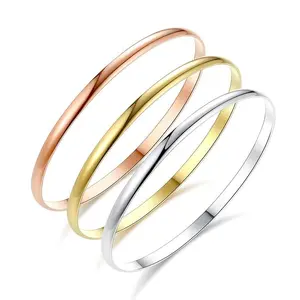 2025 Jewelry Design Three-in-one Bangles Stainless Steel Cuff Bracelets Triple Interlocked  for Woman Girl Fashion Charm Jewelry