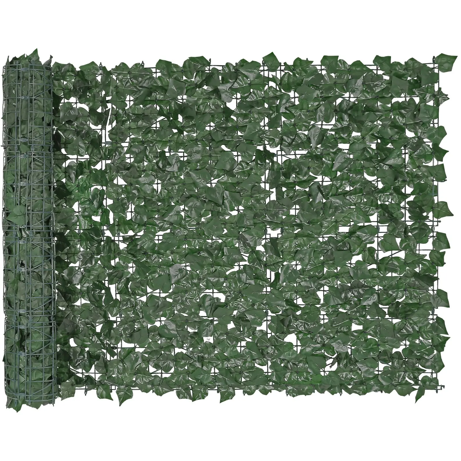 Artificial Ivy Privacy Fence, 39x98in Green Wall Screen with Strengthened Joints, Faux Hedge Vine Leaf Decor for Outdoor Garden, Balcony