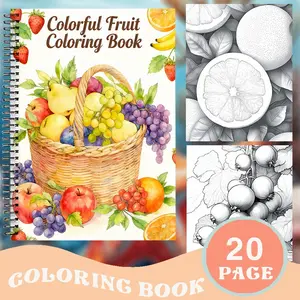 Coloring Book for Teens and Adults, 20 Pages Thick Paper, Stress Relief, Perfect Gift for Valentine's Day, Christmas, New Year, Birthday