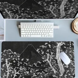 Japanese Fuji Mountain Graphic Mouse Pads Extra Large Computer Desk Top Mat Mouse Pad for Laptop Mouse Desk Pad Desk Mats with Non - Slip Rubber Base Stitched Edge for Home and Office