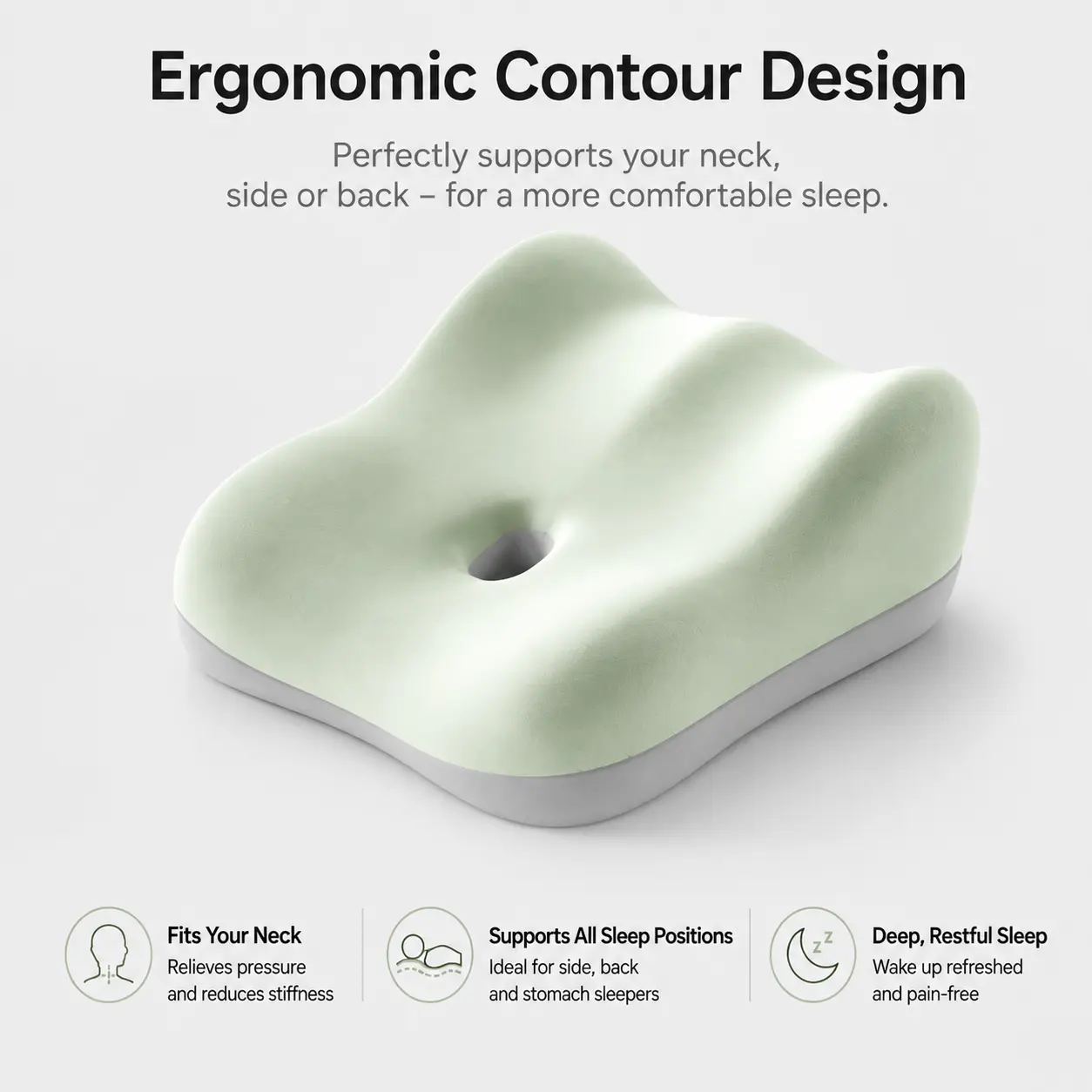 Ergonomic Memory Foam Reading Pillow, Adjustable Back & Lumbar Support, Split Backrest Cushion for Bed, Couch, Reading, Working & Relaxing stress relief