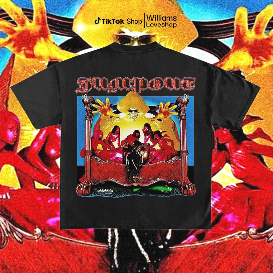 Vintage Jump Out T-Shirt Tee - Osamason Unisex Heavy Cotton Tee