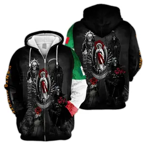 San.ta Mue.rte Shirt , Santa Muerte Mexico off road jersey, Gift Santa Muer.te Jersey for Men and Women, 3D full print Style