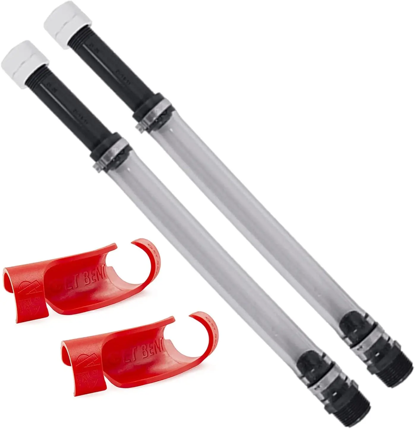 VP Racing Fuels Deluxe 2-Pack Connection Hose & Bender Set - 14” VP Hose-3044, 3058 Get Bent Bender, Spill-Free Pouring for Vehicles, Trucks, Mowers