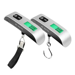 Portable Digital Luggage Scale, Pet Scale for Accurate Weighing, 110lbs Hanging Baggage Scale with Backlit LCD Display, Portable Suitcase Weighing Scale, Travel Luggage Weight Scale with Hook, Strong Straps for Travelers