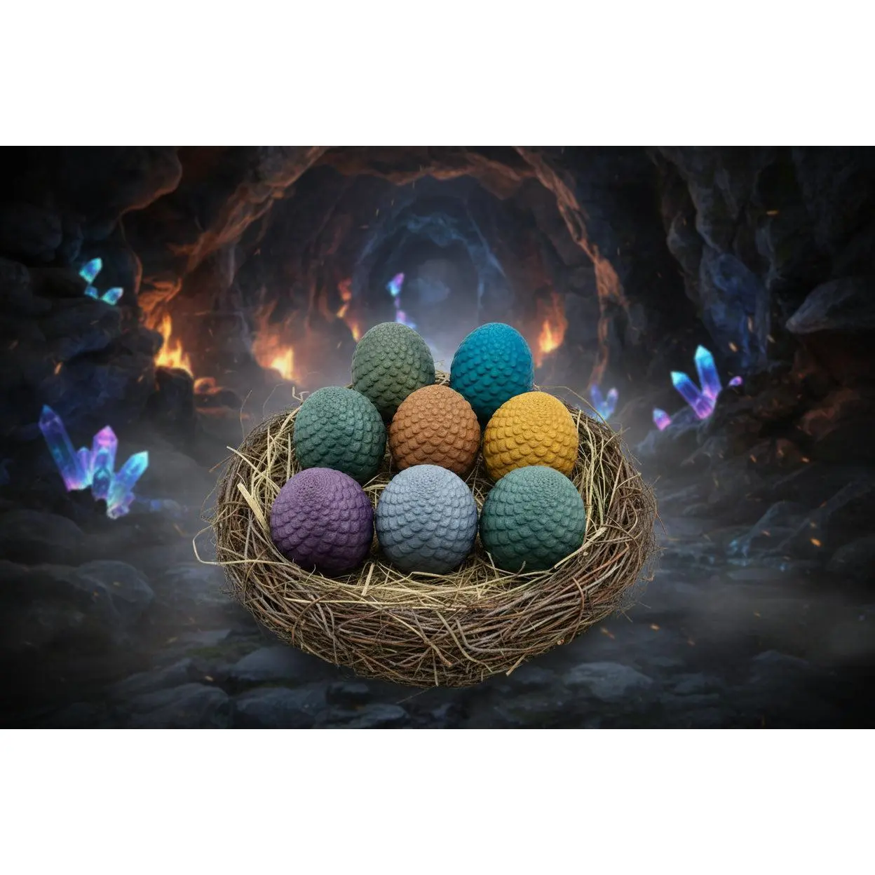 Starlight Threaded Dragon Eggs | Glitter Fillable Screw-Top Eggs