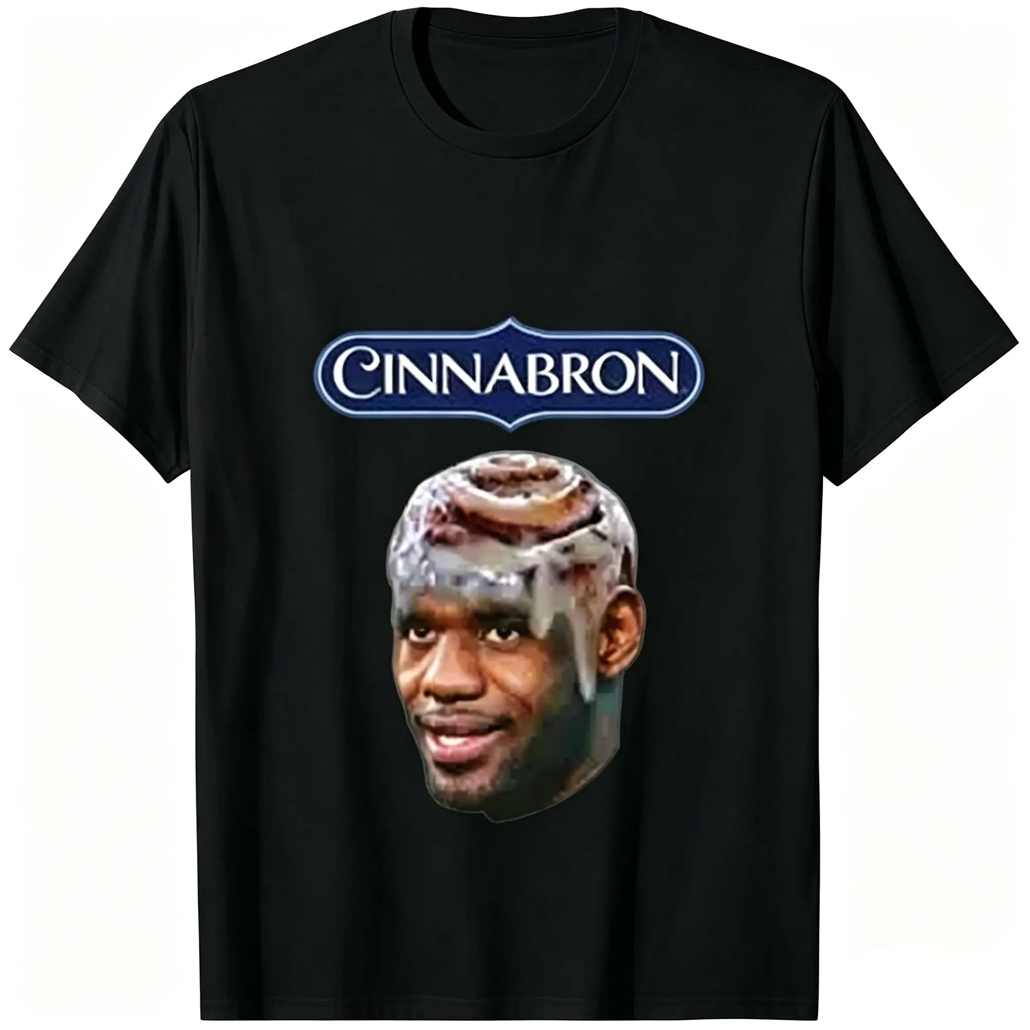 🏀😂[TikTok Trending Shirt][Funny  Meme Tee]Cinnabron  James Meme T-Shirt – Unisex Funny Graphic Tee, Men & Women Cotton Short Sleeve Streetwear Top