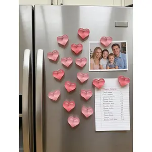 10pcs Love Fridge Magnets, Beautiful Fridge Stickers, Fridge Decals, Suitable for Kitchen Office Whiteboard and Dishwasher, Kitchen Decor, Home Decoration, Holiday Gift for Friends, Party Favor