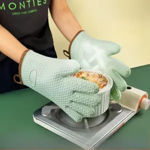Thick Heat Resistant Anti-Scald Gloves, Single Pack for Baking, High Temperature Oven Use, Kitchen Cooking, BBQ & Microwave Safe