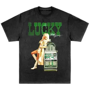 Lucky Girl Album Tee, Megan Moroney Graphic Concert Song Tshirt, Sweatshirt, Hoodie, Comfort Colors, Unisex Shirt, Top Menswear Shortsleeve Underwear.