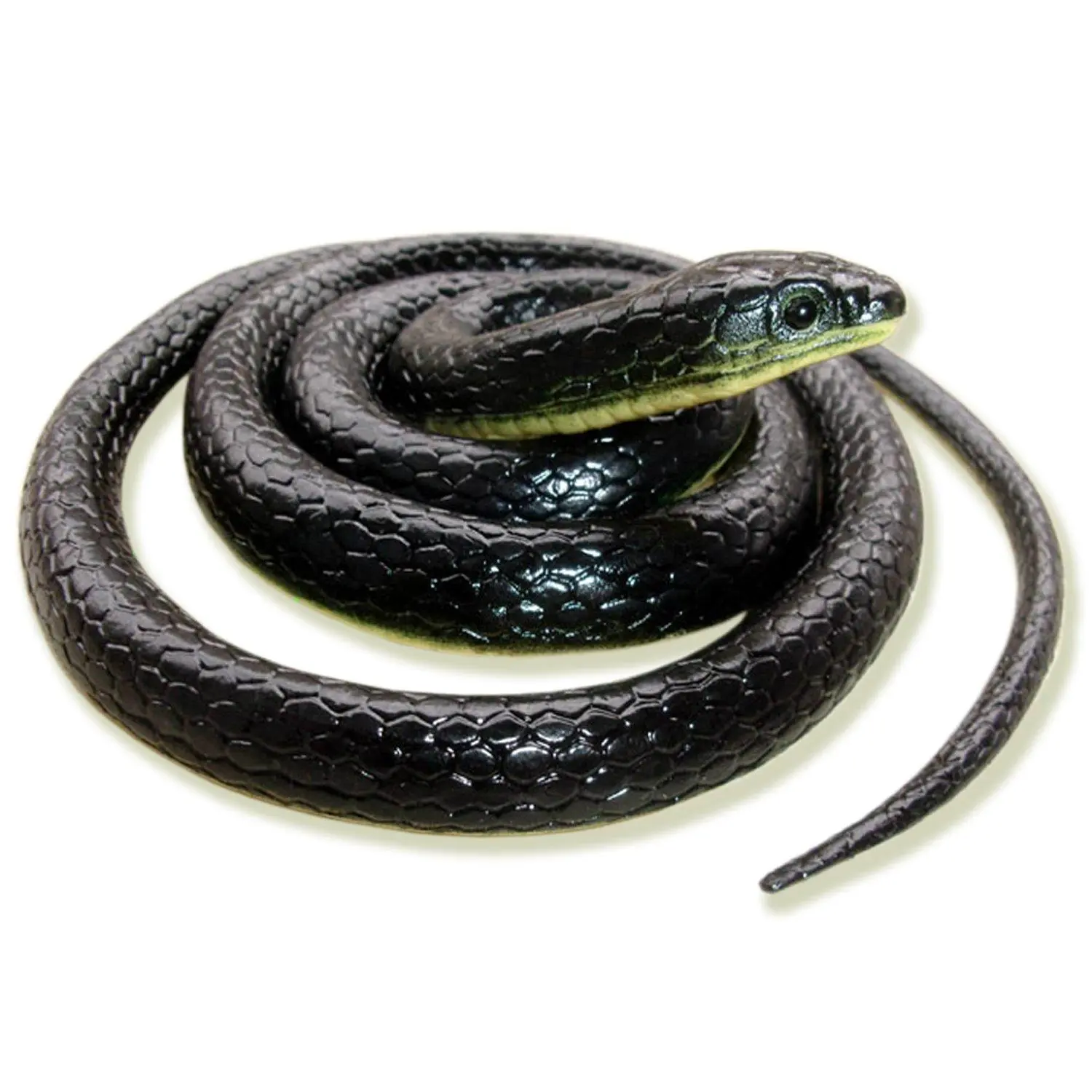 Realistic Fake Rubber Snake Toys Black That Look Real Prank Stuff Cobra 49 Inch Long