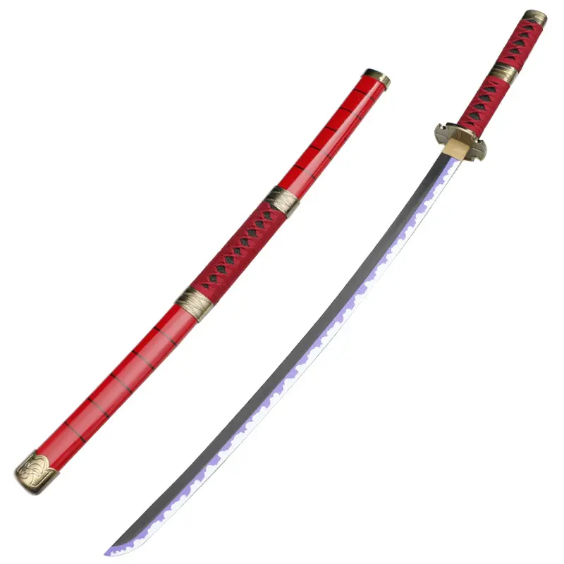 Single‑Piece Themed Decorative Ornament, Glossy Bright‑Red Outer Sleeve, Jagged Textured Profile, Comfort‑Grip Handle, High‑Detail Display Piece, Ideal for Hobby Collection & Gifts (Ages 12+), Costume‑themed Gatherings