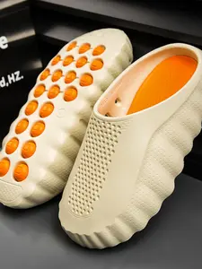 Men's Summer Sandals, Anti-Odor and Non-Slip, Soft Comfortable Sole, Easy to Wear, Suitable for Home, Shopping, Walking, Size 45, Slipper, Footwear