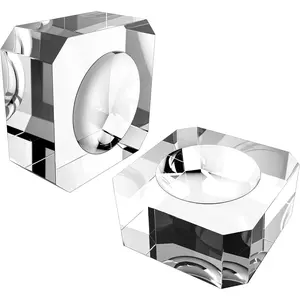 2 Pack  Ball Stand Clear Sphere Stand  Sphere Holder Base for Display 60 mm to 90 mm Balls, Marbles, eegs