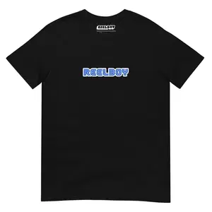 Startup Sound Reelboy Tee - Short Sleeve Tee shirt with Retro Video Game Graphic apparel unisex