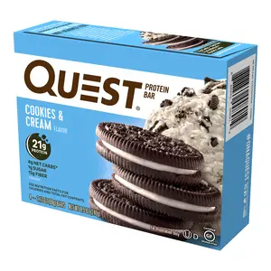 Quest Bar Cookies & Cream, Gluten Free, 4Pk