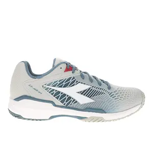 diadora Mens Speed Competition 7 Plus Ag Tennis Sneakers Shoes - Blue, Grey, White