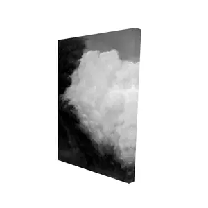 Begin Home Decor 2080-3624-LA60-2 24 x 36 in. Dark Monochrome Clouds - White Living Room Canvas Decor