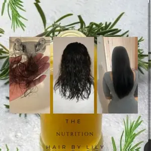 The Nutrition Hair by Lily - Anti-Hair Loss Serum with Aloe Vera, Bay Leaf, Ginger & Avocado for Natural Nourishment and Hair Care - Haircare