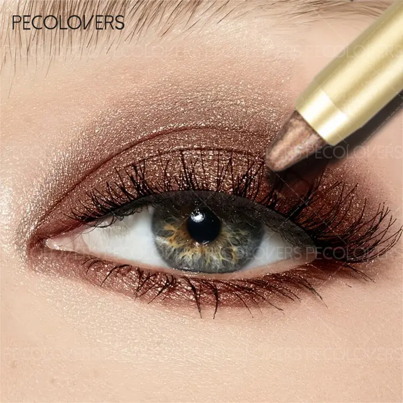 Waterproof Shimmer High Pigment Eyeshadow Stick Colorful Pearly Glitter Eye Shadow Pen Brightening Highlighter Pen, Eyes Makeup Tools, Eye Makeup Products, Eye Shadow Sticks