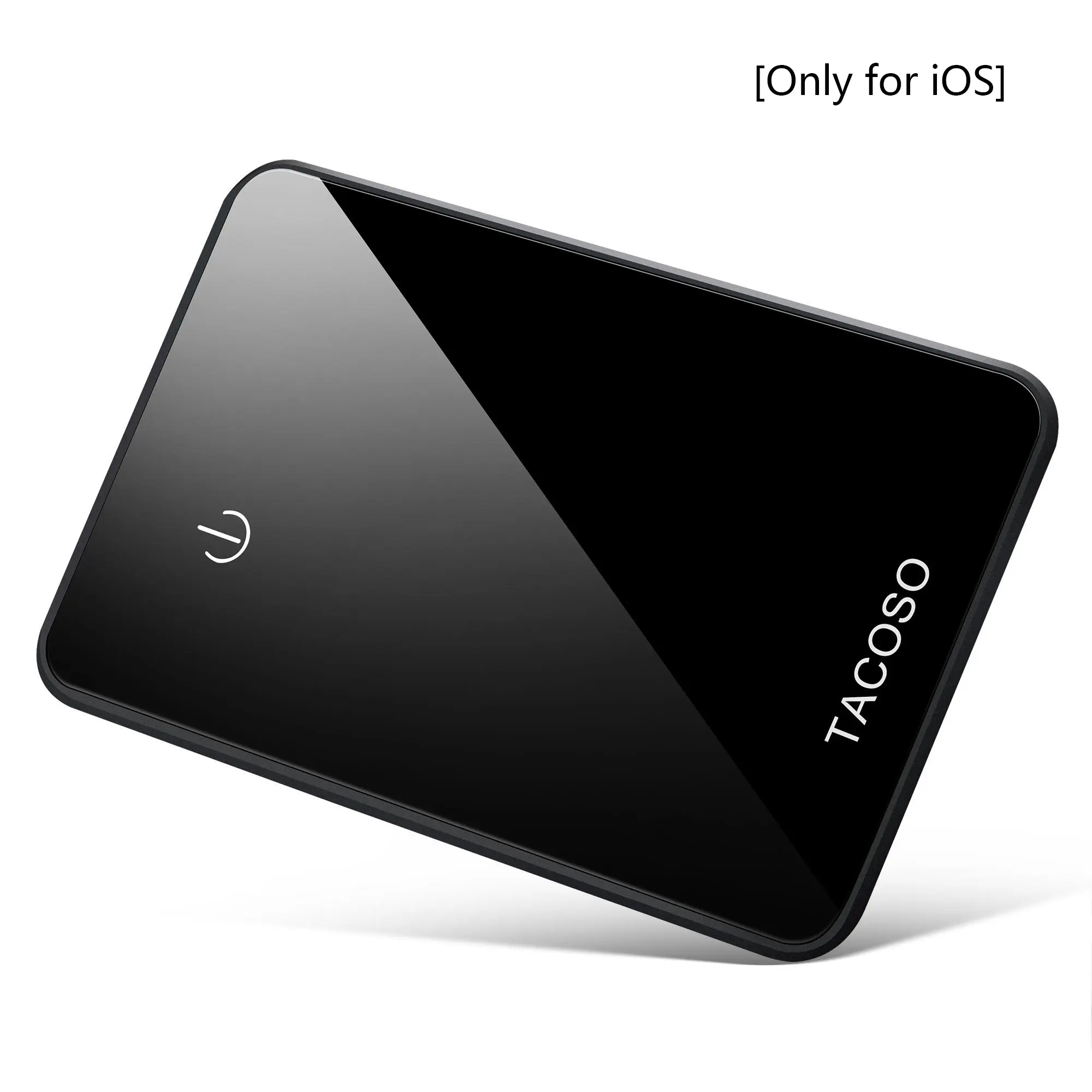 【iOS Only】TACOSO Wallet Tracker Card, Key Finder Blutooth Item Gps Finder, Work with Apple Find My, IPX6 Waterproof, 2-Year Battery Life, Slim Smart Tracking Tag for Key, Bag, Luggage, Wallet