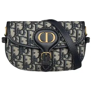 Pre-owned Dior Cotton&Leather Shoulder Bags Bobby West Bag Common Monogram