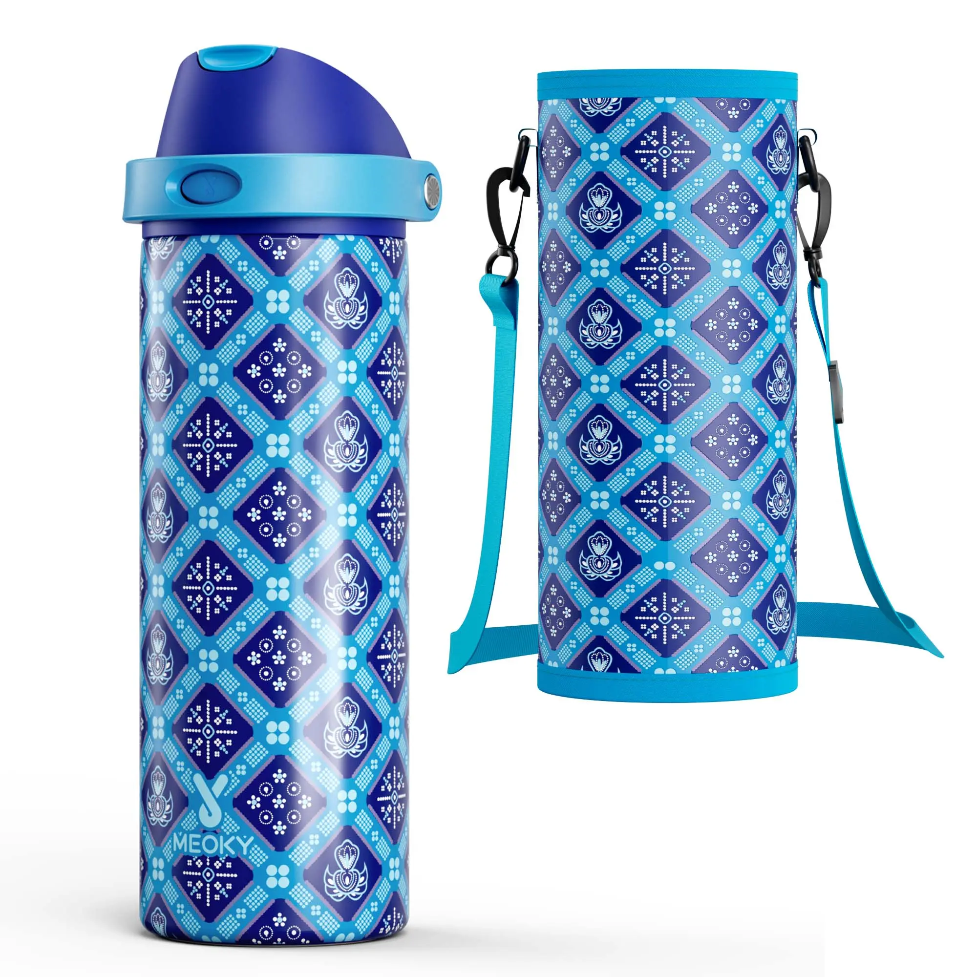 Blue Plaid(with cup sleeve)