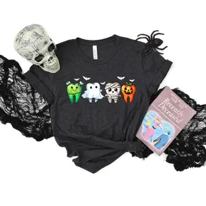 Dental Halloween Shirt, Halloween Teeth Shirt, Dental Squad Halloween T-shirt, Dental Boo Halloween Shirts, Dental Office Halloween Shirts