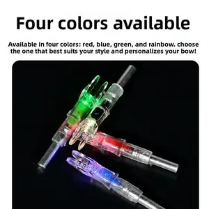 Glow Arrow Vanes – Multiple Colors, Fits 6.2mm Arrow Shafts, Auto On, No Tools Needed