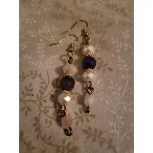 Purple Dangly Earrings