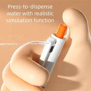 Viral Squirt Gun Pen Press to Squirt Water Ballpoint Pen Prank Gag Toy for Teens & Adults Dual Function Writing Tool Fun Joke Gadget Office School Party Interactive Toy 2025 Trendy Gift for Friends Birthday Holiday Stress Relief Trinket
