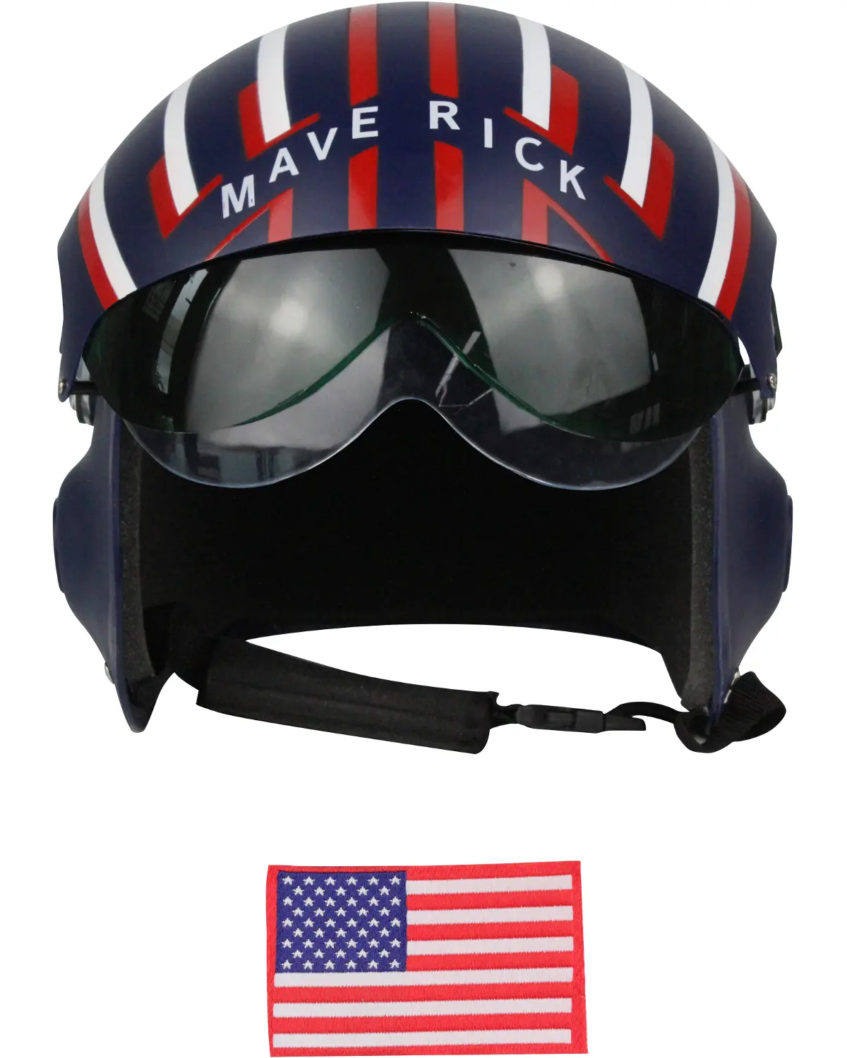 Adult's Deluxe Navy Blue Maverick Jet Pilot Helmet