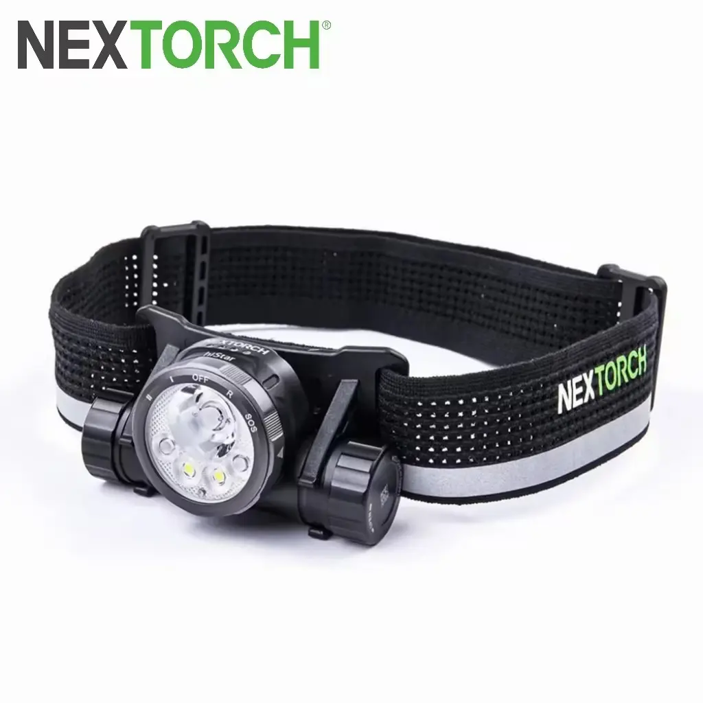 【New 2026】NEXTORCH HiStar Headlamp - 2300 Lumens Rechargeable White & Red Lights, Water-Resistant Sports & Outdoor Headlamp for Hiking, Camping Waterproof Multicolor