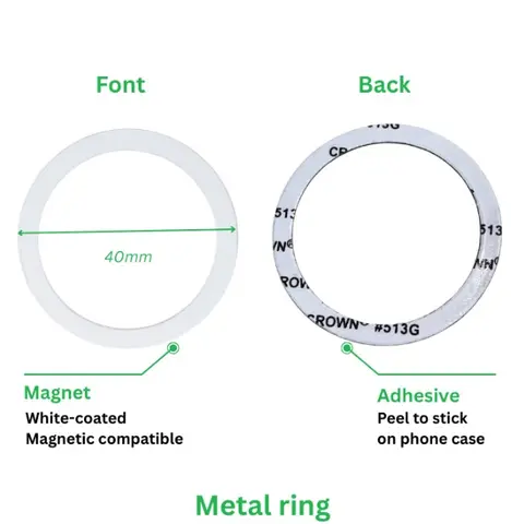 (Gift) Premium Universal MagSafe Adapter Ring Kit, Instantly Turn ANY Case into MagSafe, Ultra-Thin & Strong 3M Adhesive