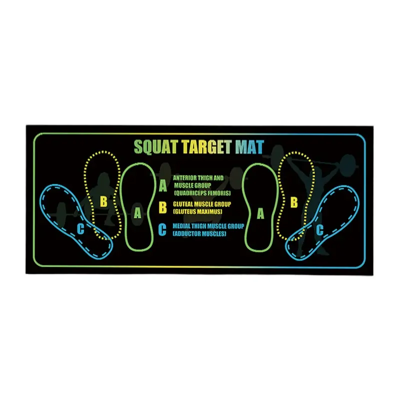 Diatomaceous Earth Squat Target Mat - 13.78x31.5in, 1 Unit, Compact, Portable, Non-Skid, Durable, High-Traction Rubber Base, Foldable, Injury-Protecting Stable Support, Joint Strain Reduction, Lowers Injury Risk, for Squats, Home Gym Fitness Lovers, Compa