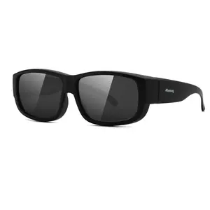 Meeloog Polarized Fit Over Sunglasses for Men TR90 Frame with Acetate Cellulose Lens, UV Protective Coating,Classic Sports Style Lightweight Overglasses Menssunglasses MST0006 Uvprotectioncoating Sportsglasses Fashionsunglasses Acetatecellulose