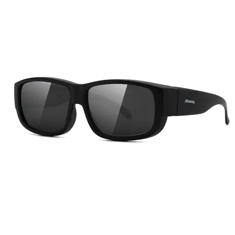 Meeloog Polarized Fit Over Sunglasses for Men TR90 Frame with Acetate Cellulose Lens, UV Protective Coating,Classic Sports Style Lightweight Overglasses Menssunglasses MST0006 Uvprotectioncoating Sportsglasses Fashionsunglasses Acetatecellulose fathersday