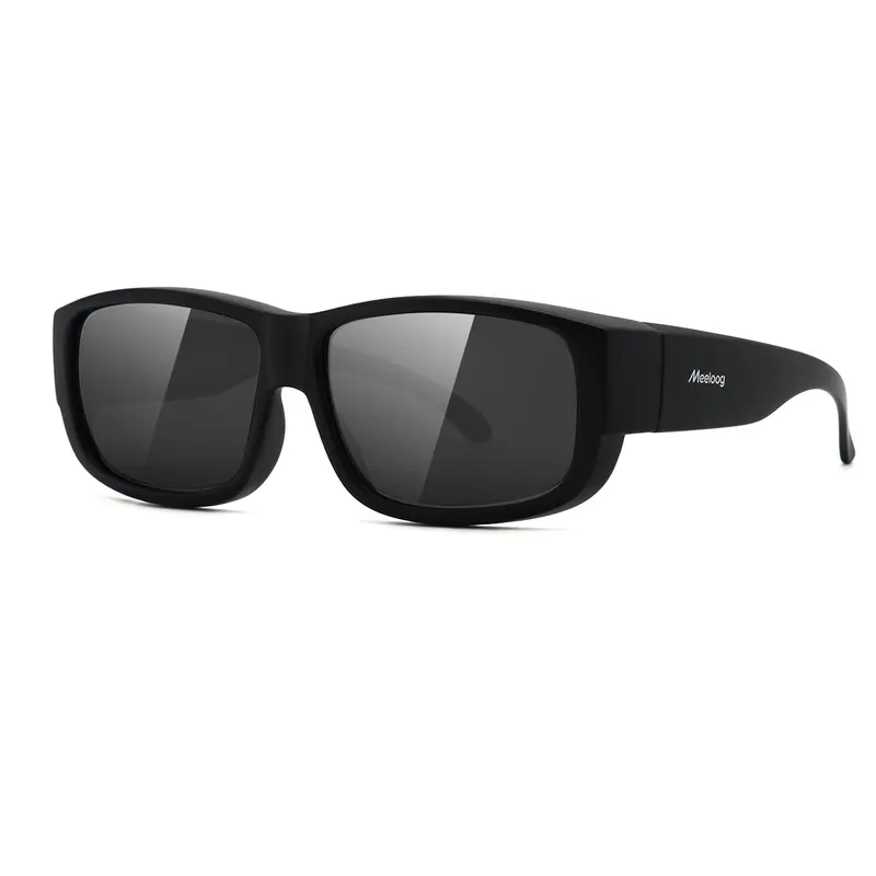 Meeloog Polarized Fit Over Sunglasses for Men TR90 Frame with Acetate Cellulose Lens, UV Protective Coating,Classic Sports Style Lightweight Overglasses Menssunglasses MST0006 Uvprotectioncoating Sportsglasses Fashionsunglasses Acetatecellulose fathersday