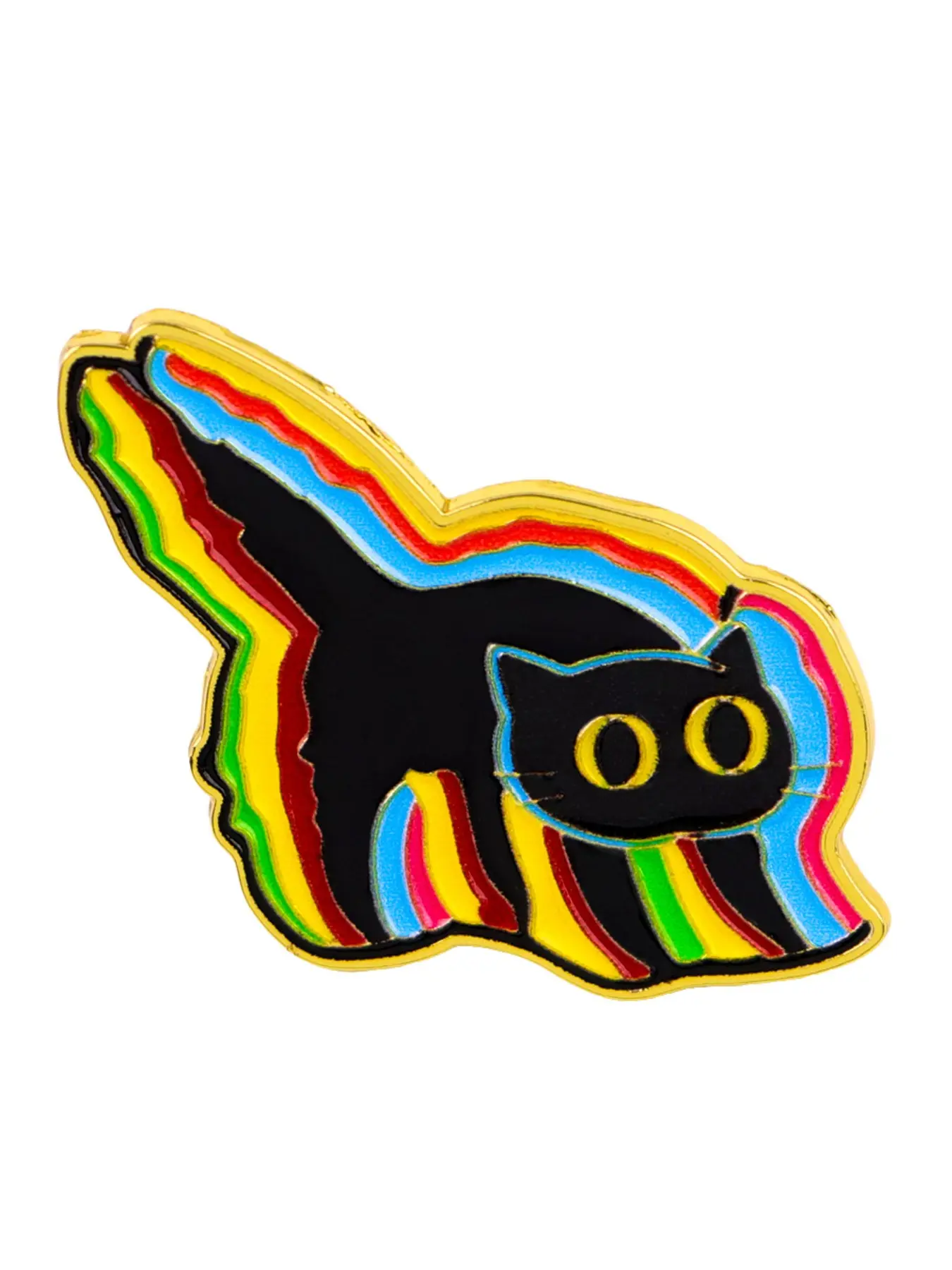 Adorable Black Cat Badge, Classic Cartoon Animal Design Pin, Unisex Daily Clothing Decoration, Perfect Gift for Family and Friends