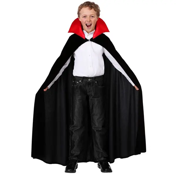 Child Red Collar Vampire Cloak Costume