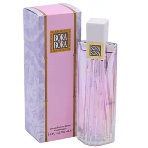 Liz Claiborne BORA BORA Tropical Exotic Elegant Bloom Alcohol-Based Women's Eau de Parfum (EDP) - 3.4 fl oz Floral Blend with Water Lily, Ginger, Orchid, Iris, Island Vibe, New Box, Elegant Women's Fragrance