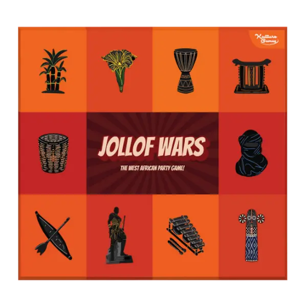 Jollof Wars - West African Party Game - Card Game for Friends & Family Parties - African Charades and Singing Game with Timer - Pack of 627 Words
