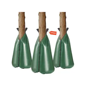fathersdaygift  VEVOR Tree Watering Bag, 3 Packs 20 Gallons Watering Bags for New Trees, 5-9 Hours Slow Release Refillable Tree Drip Irrigation Bags with Zipper, Durable Tree Watering System for Deep Root Targeting