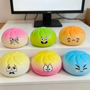 Simulated bun slow-rebound expression toy with scent, soft stress-relief toy for adults
