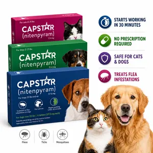 Capstar Oral Flea Defense & Treatment Tablets – Cat, Small Dog and Large Dog Options Available, Fast Acting Flea Control for Pets, Convenient Oral Flea Treatment, Choose Your Favorite Variant