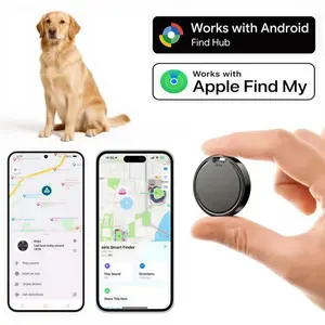 Smart Anti-loss device, Compatible with Android and iOS. 7mm Thick, 9g Light – Easy to carry. 210mAh Long-Lasting Battery, 30m Range with Sound Alert. Must-Have for Keys, Wallets, Pets, and Luggage.